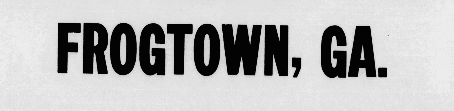 The Road to Frogtown