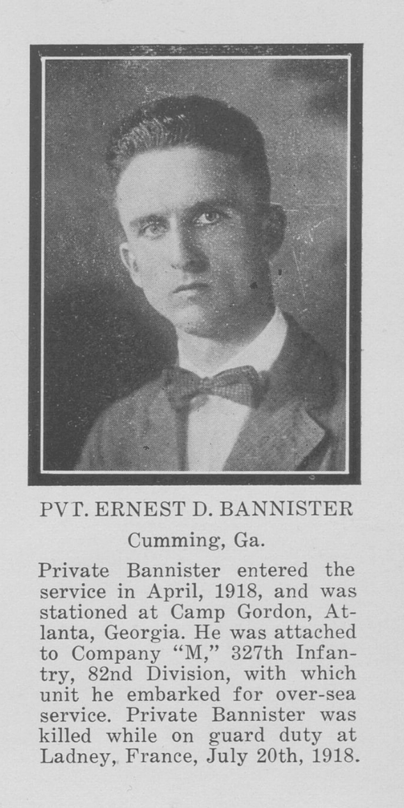Ernest D. Bannister.